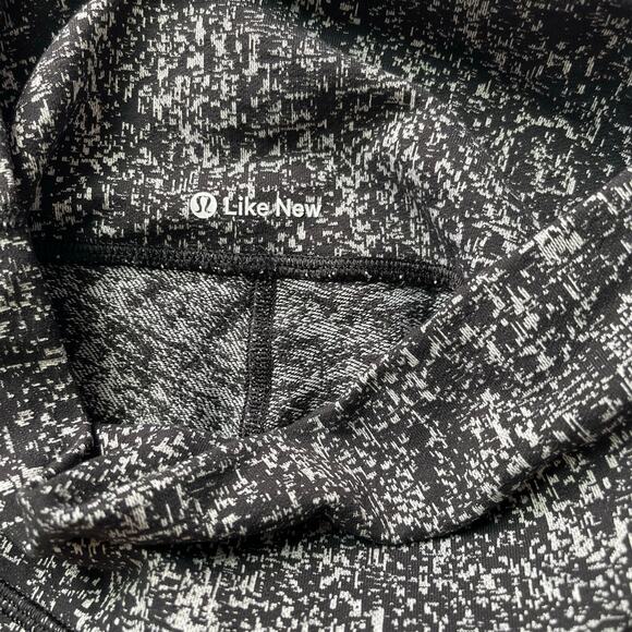 Lululemon Wunder Under Crop High Rise 21" Luon Suited Jacquard Black Size 4 - Picture 4 of 11